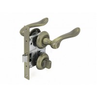 Комплект для двери FZ SET 17L 170 BК ручка+защелка+фиксатор бронза 113461