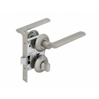 Комплект для двери FZ SET 19L 170 ВК GF ручка+защелка+фиксатор графит 113450