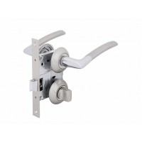 Комплект для двери FZ SET 01-С 170 2H BK SN ручка+защелка+фиксатор мат.никель 113434