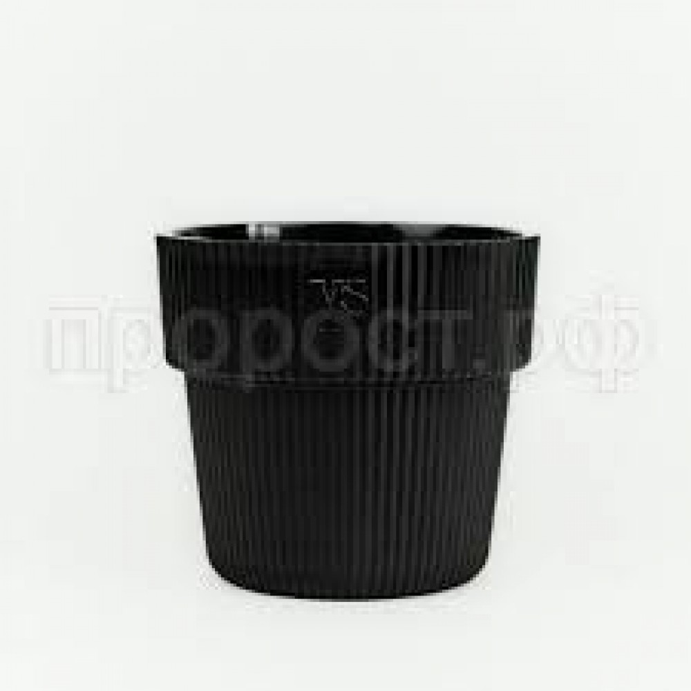 Кашпо Алемар 8,2л черный с дренаж. системой Кашпо Алемар 8,2л черный с дренаж. системой