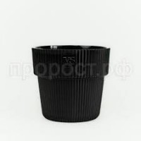 Кашпо Алемар 8,2л черный с дренаж. системой