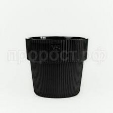 Кашпо Алемар 8,2л черный с дренаж. системой