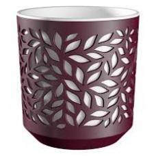 Кашпо Leaves 2.5л Бордо/Белый КШ-9575