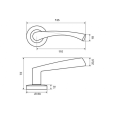 Накладка под фиксатор Р 1 ВК BRM  коричневый мат. 108861