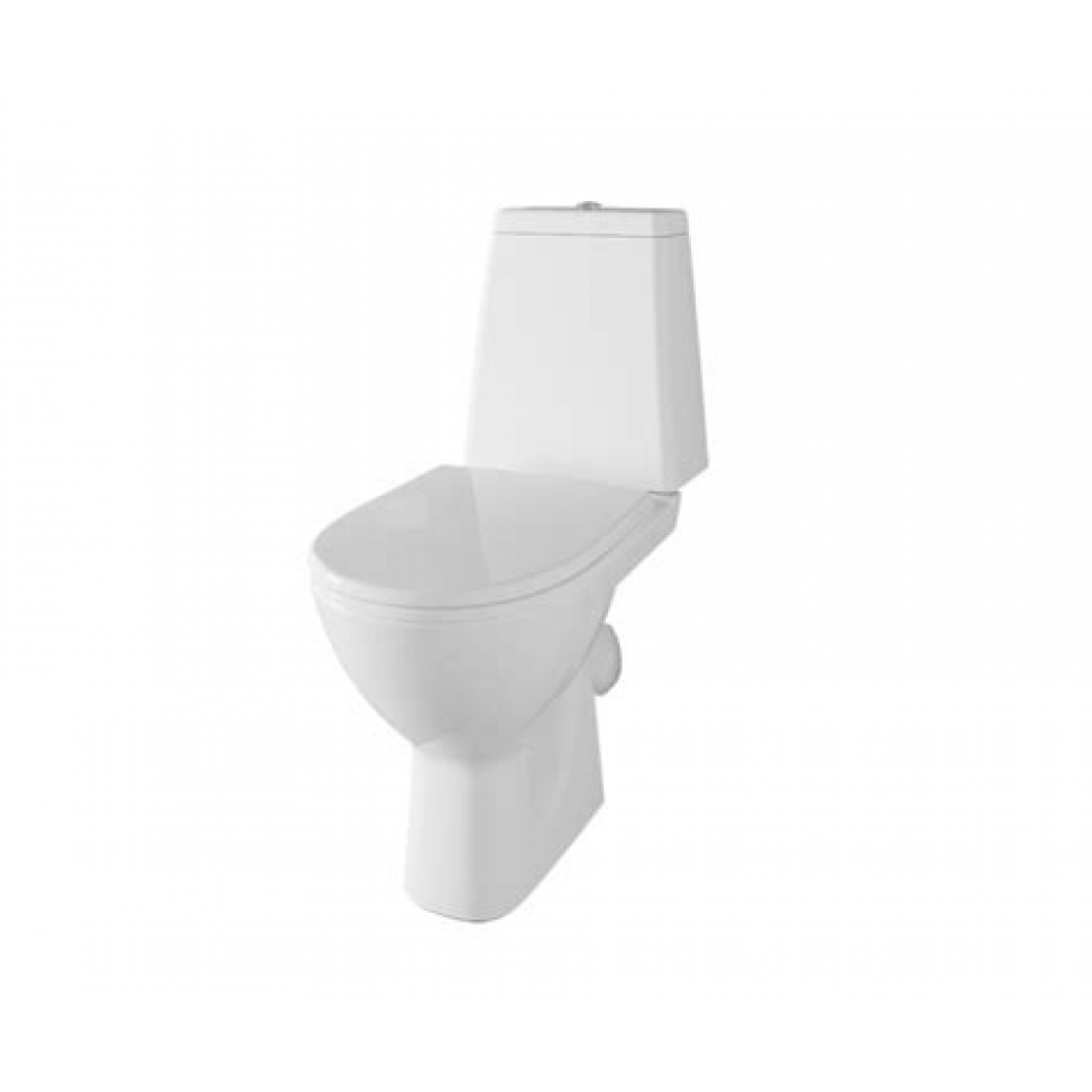 Унитаз-компакт EG307T безободковый гориз. турбосмыв EG040058