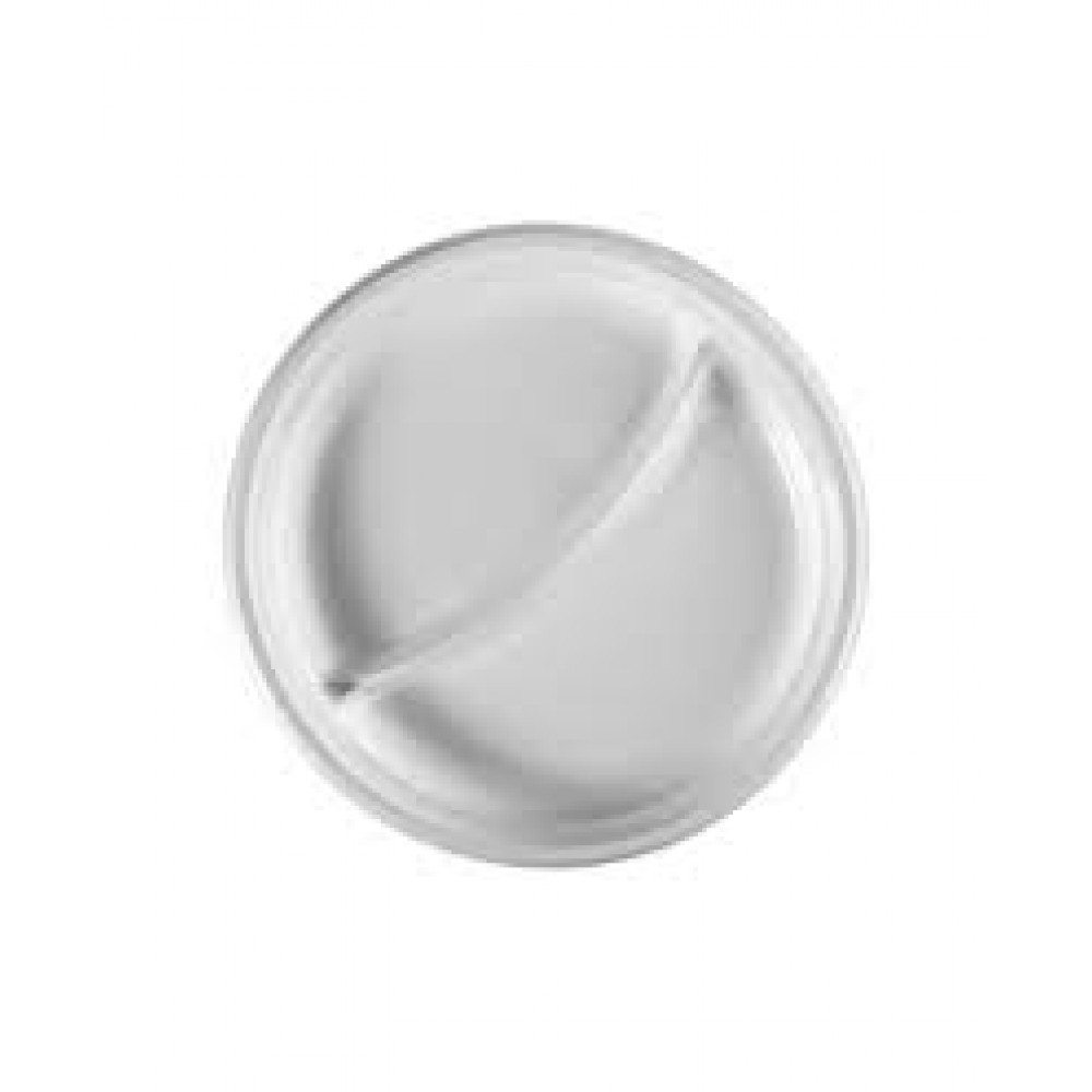 Тарелка 206 белая 2-х секционная РР А50