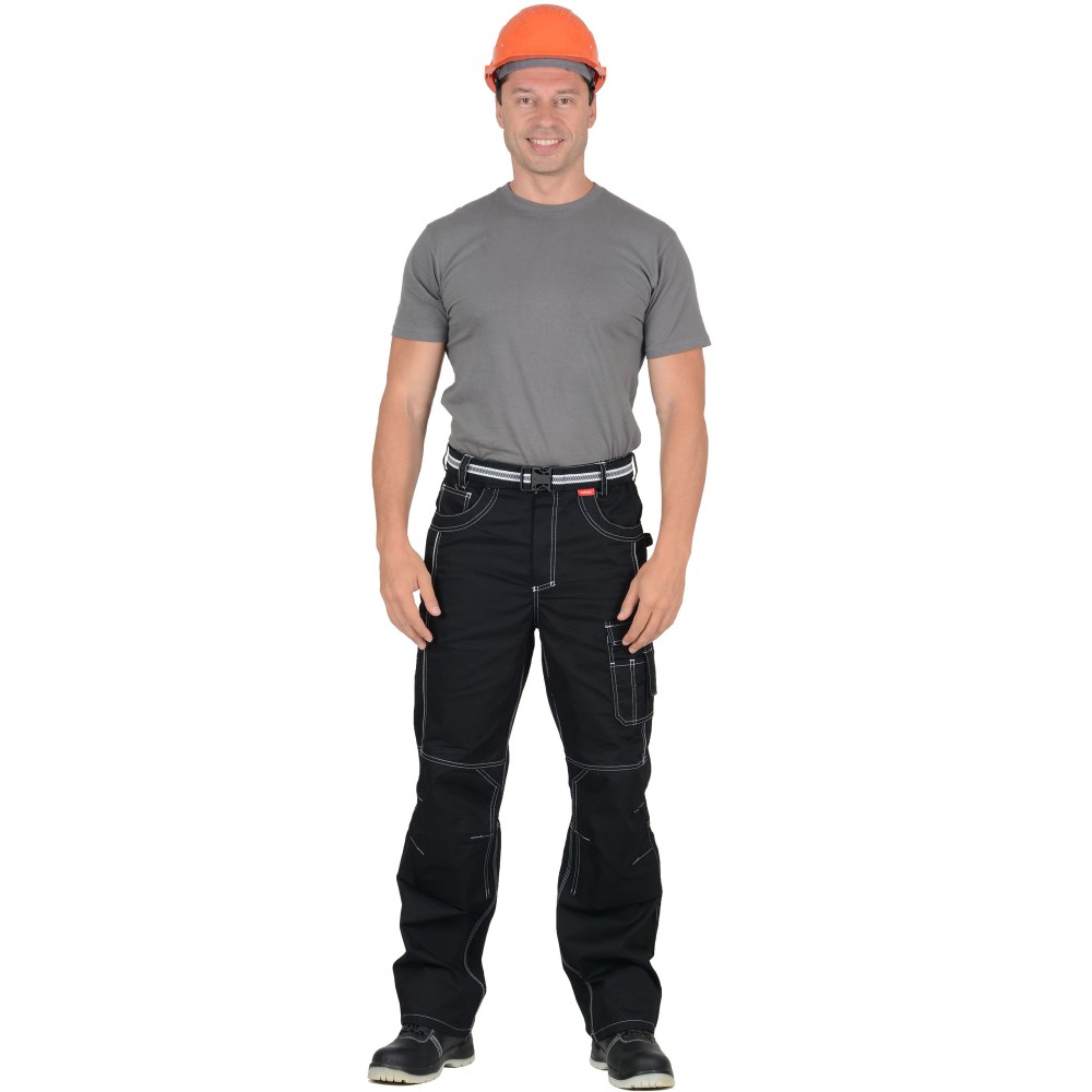 Брюки мужские Сириус-Престиж черные тк. Rodos р.44-46 170-176