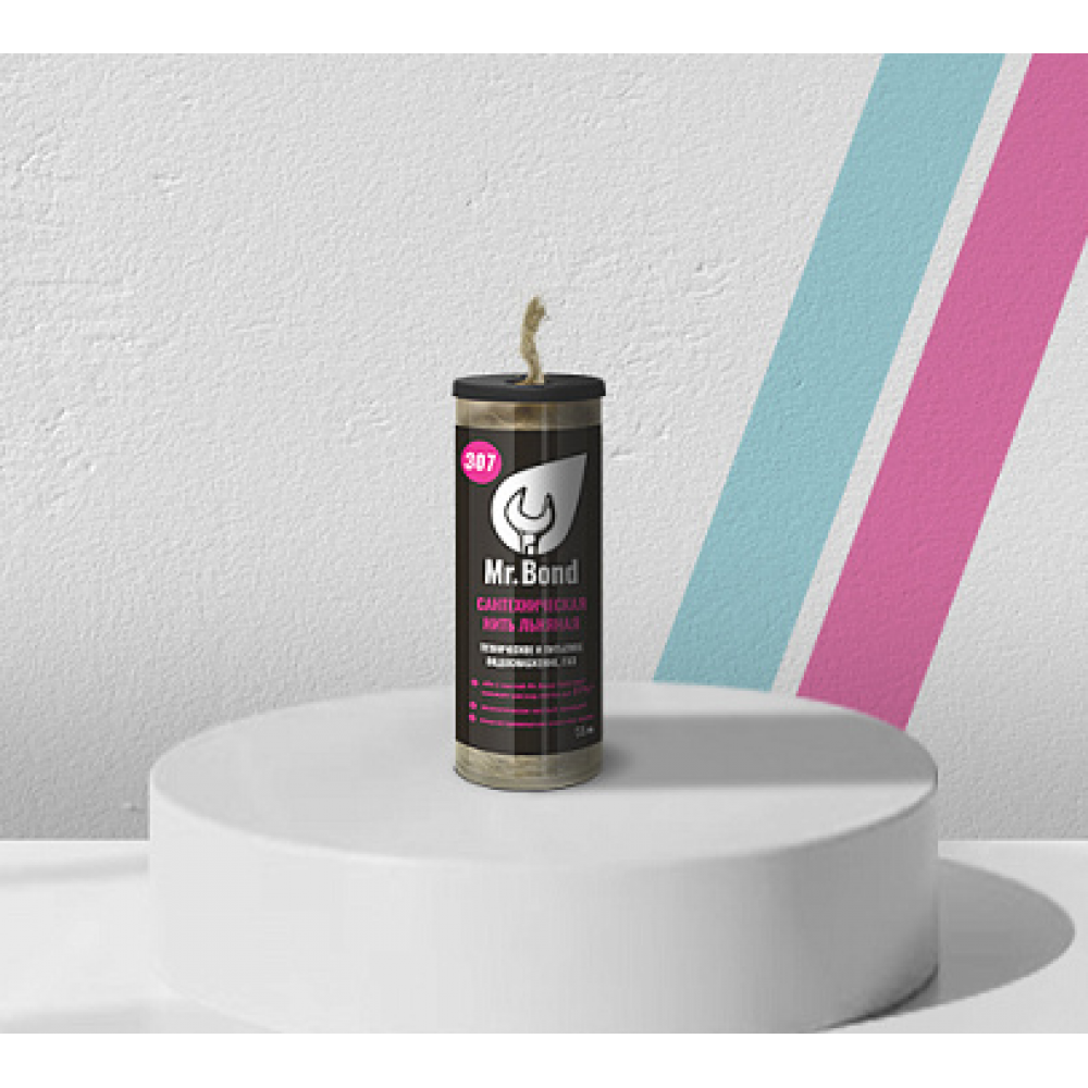 Лен сантехнический в катушке110м Mr.Bond 307