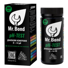 Комплект полосок индикаторов для измерения PH, 100шт Mr.Bond pH-TEST