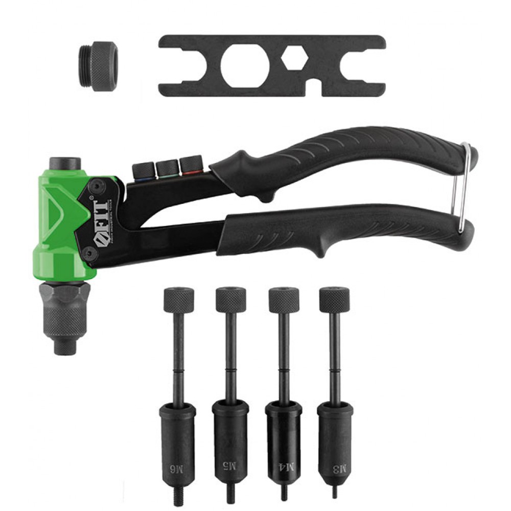 Заклепочник комбинированный М3-М6 и 2,4-4,8 32070