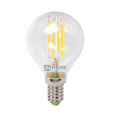 Лампа светодиодная LED  6 Вт, 220В, Е14, шарик, 4000К DECO