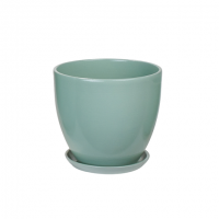 Кашпо керамическое Шартрез №3 д15 высокий овал