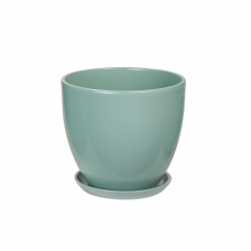 Кашпо керамическое Шартрез №3 д15 высокий овал