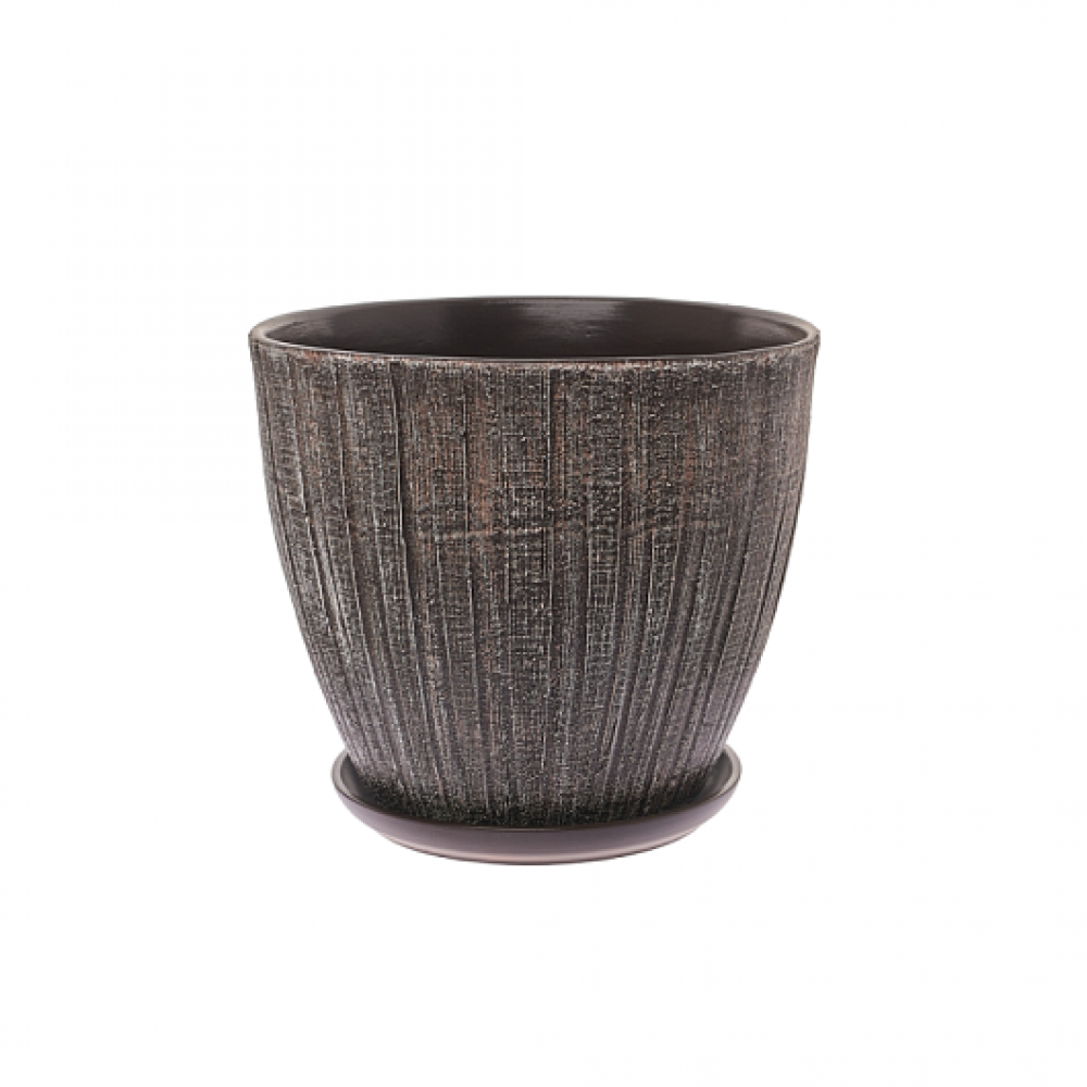 Кашпо керамическое Меланж №4 д18 высокий овал Кашпо керамическое Меланж №4 д18 высокий овал