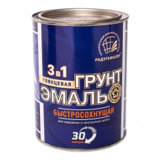 Грунт-эмаль по ржавчине быстросохнущ. Радуга зеленая 0,9кг 