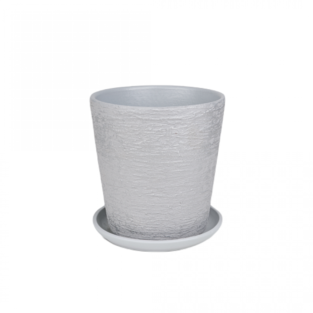 Кашпо керамическое Лофт серый №5 д22 конус Кашпо керамическое Лофт серый №5 д22 конус