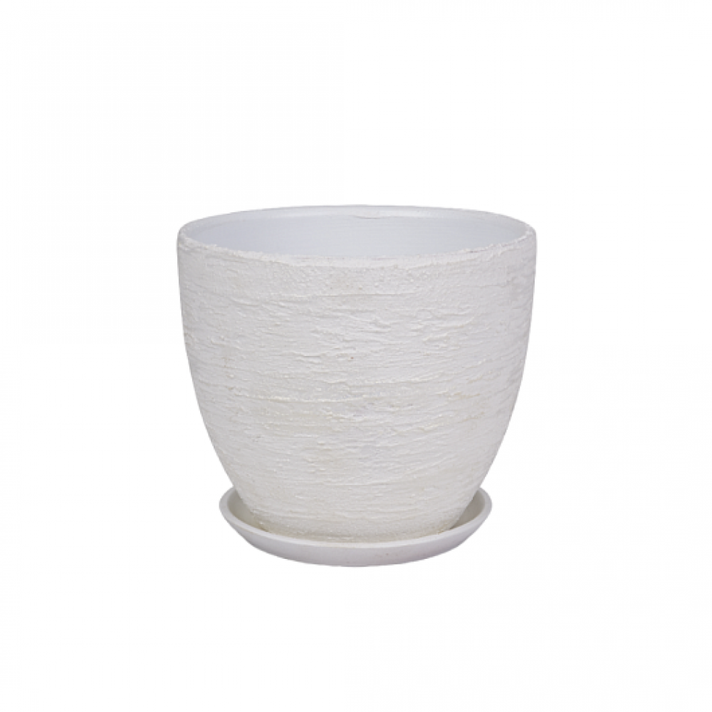 Кашпо керамическое Айвори №3 д15 овал борт Кашпо керамическое Айвори №3 д15 овал борт
