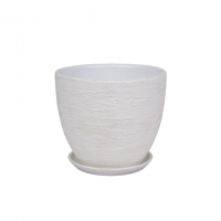 Кашпо керамическое Айвори №3 д15 овал борт