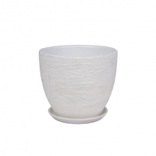 Кашпо керамическое Айвори №3 д15 овал борт