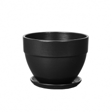 Кашпо керамическое Блэк №3 д15 овал борт