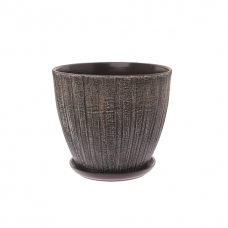 Кашпо керамическое Меланж №7 д32 высокий овал