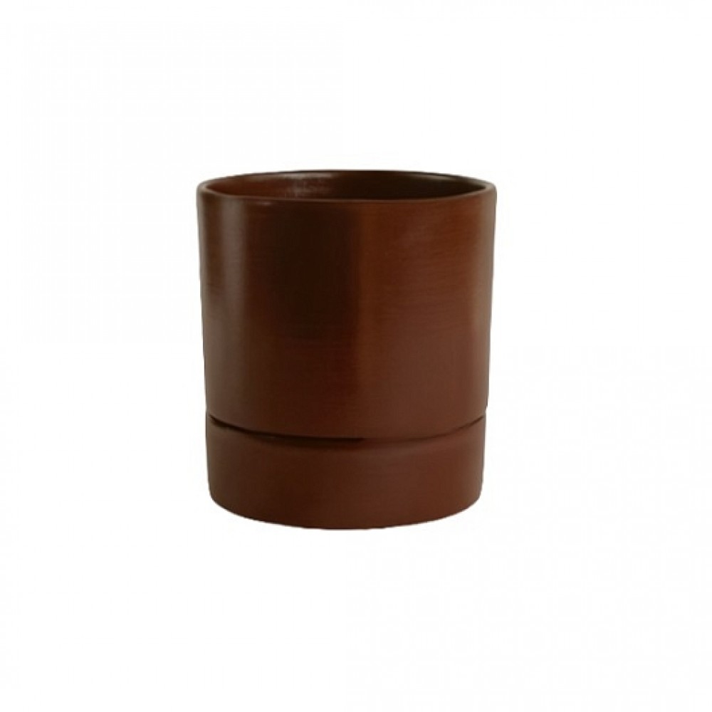 Кашпо керамическое Берген шоколад №3 д15 Кашпо керамическое Берген шоколад №3 д15