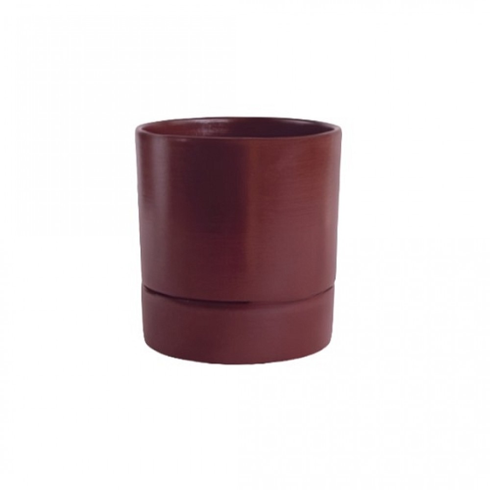 Кашпо керамическое Берген бургунди №3 д15 Кашпо керамическое Берген бургунди №3 д15