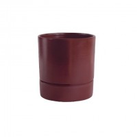 Кашпо керамическое Берген бургунди №3 д15