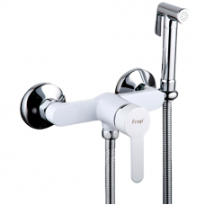 Смеситель гигиенический латунь белый Ф35мм Frap F2041-8 Смеситель гигиенический латунь белый Ф35мм Frap F2041-8