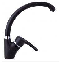 Смеситель для кухни боковой на гайке латунь черный Ф40мм Frap F4166-7