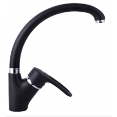 Смеситель для кухни боковой на гайке латунь черный Ф40мм Frap F4166-7