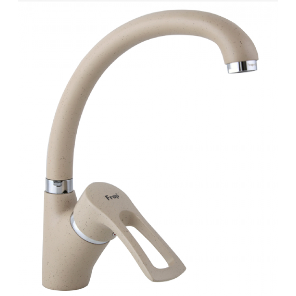 Смеситель для кухни боковой на гайке латунь песочный Ф40мм Frap F4166-9 Смеситель для кухни боковой на гайке латунь песочный Ф40мм Frap F4166-9