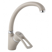 Смеситель для кухни боковой на гайке латунь бежевый Ф40мм Frap F4166-10