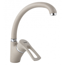 Смеситель для кухни боковой на гайке латунь бежевый Ф40мм Frap F4166-10 Смеситель для кухни боковой на гайке латунь бежевый Ф40мм Frap F4166-10