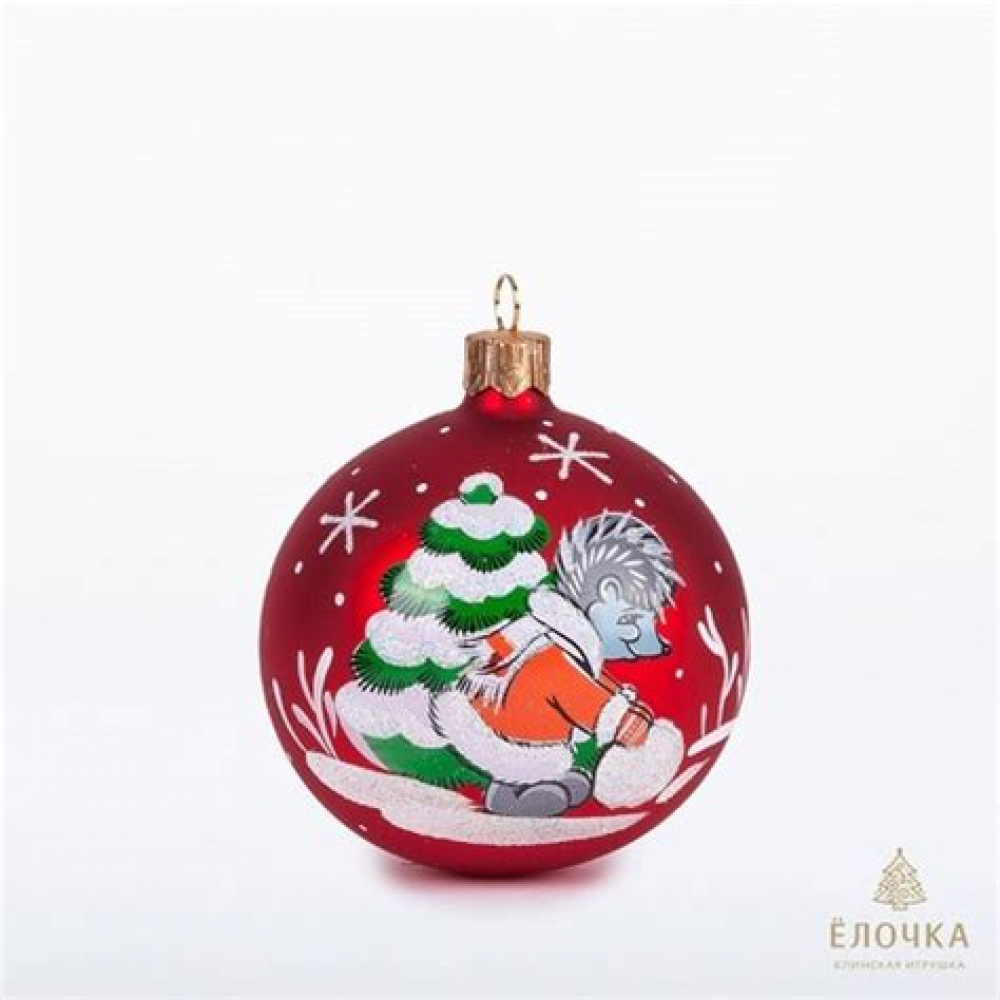 Новогодний шар Лесная шишка 8см 201-2267