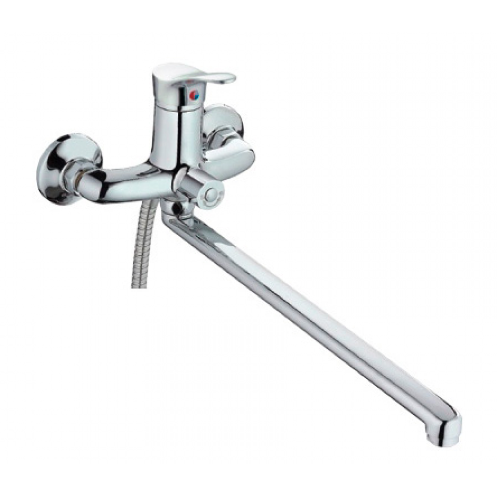 Смеситель для ванны поворотный дивертор силумин Ф35мм Frap F2214-B