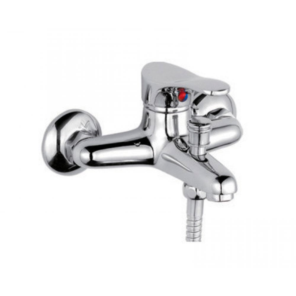 Смеситель для ванны кор нос вытяжной дивертор силумин Ф35мм Frap F3014-B