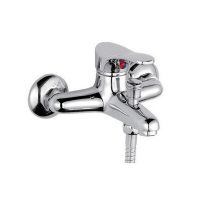 Смеситель для ванны кор нос вытяжной дивертор силумин Ф35мм Frap F3014-B