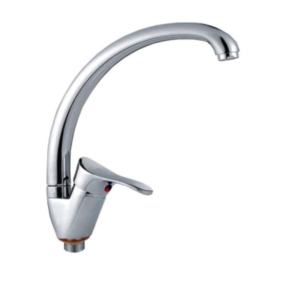 Смеситель для кухни боковой на гайке силумин Ф35мм Frap F4114-2