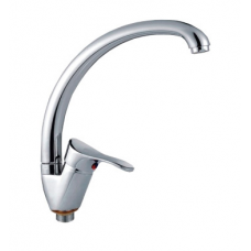 Смеситель для кухни боковой на гайке силумин Ф35мм Frap F4114-2