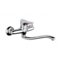 Смеситель для кухни Frap силумин пристенный длинный излив 35мм F4614-B