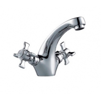 Смеситель для раковины латунь с маховиками Frap F1024