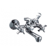 Смеситель для ванны кор нос поворотный дивертор латунь с маховиками Frap F3024 Смеситель для ванны кор нос поворотный дивертор латунь с маховиками Frap F3024