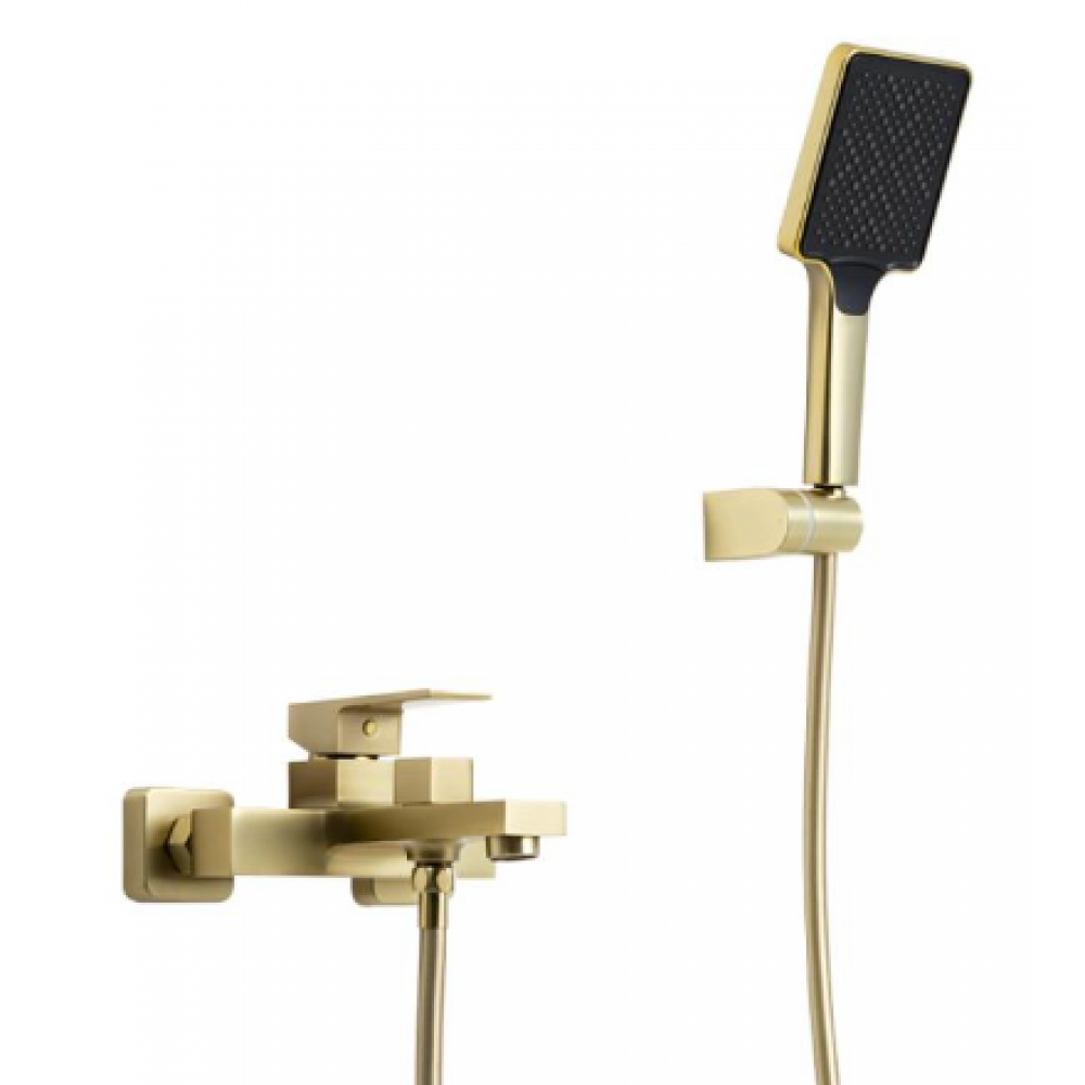 Смеситель для ванны кор нос поворотный дивертор латунь сатин золото Ф35мм Frap F3291-23 Смеситель для ванны кор нос поворотный дивертор латунь сатин золото Ф35мм Frap F3291-23