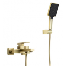 Смеситель для ванны кор нос поворотный дивертор латунь сатин золото Ф35мм Frap F3291-23 Смеситель для ванны кор нос поворотный дивертор латунь сатин золото Ф35мм Frap F3291-23