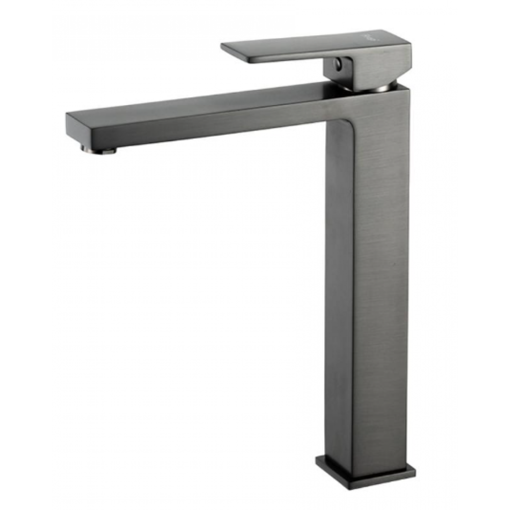 Смеситель для раковины высокий латунь оружейная сталь Ф35мм Frap F1091-29