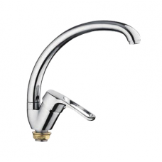 Смеситель для кухни боковой на гайке силумин Ф40мм Frap F41701-B