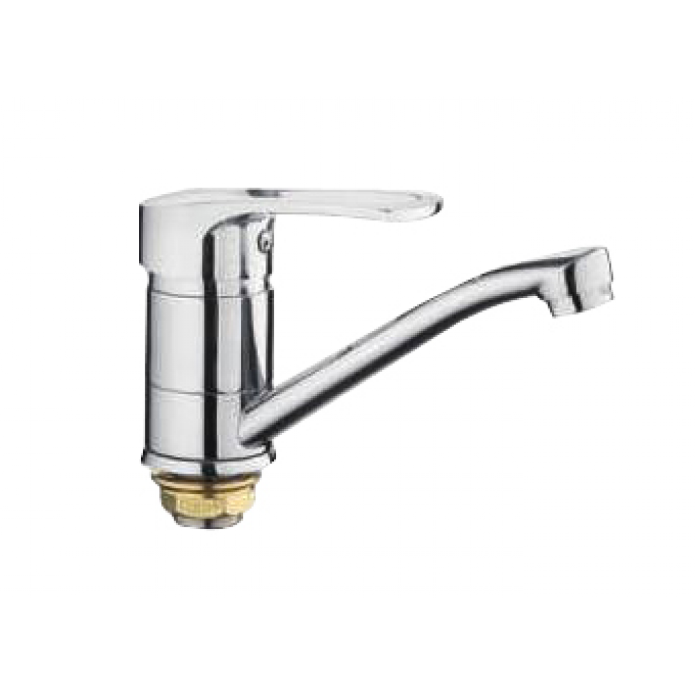 Смеситель для кухни кор нос на гайке силумин Ф40мм Frap F45701-B Смеситель для кухни кор нос на гайке силумин Ф40мм Frap F45701-B