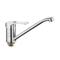 Смеситель для кухни на гайке силумин Ф40мм Frap F49701-B