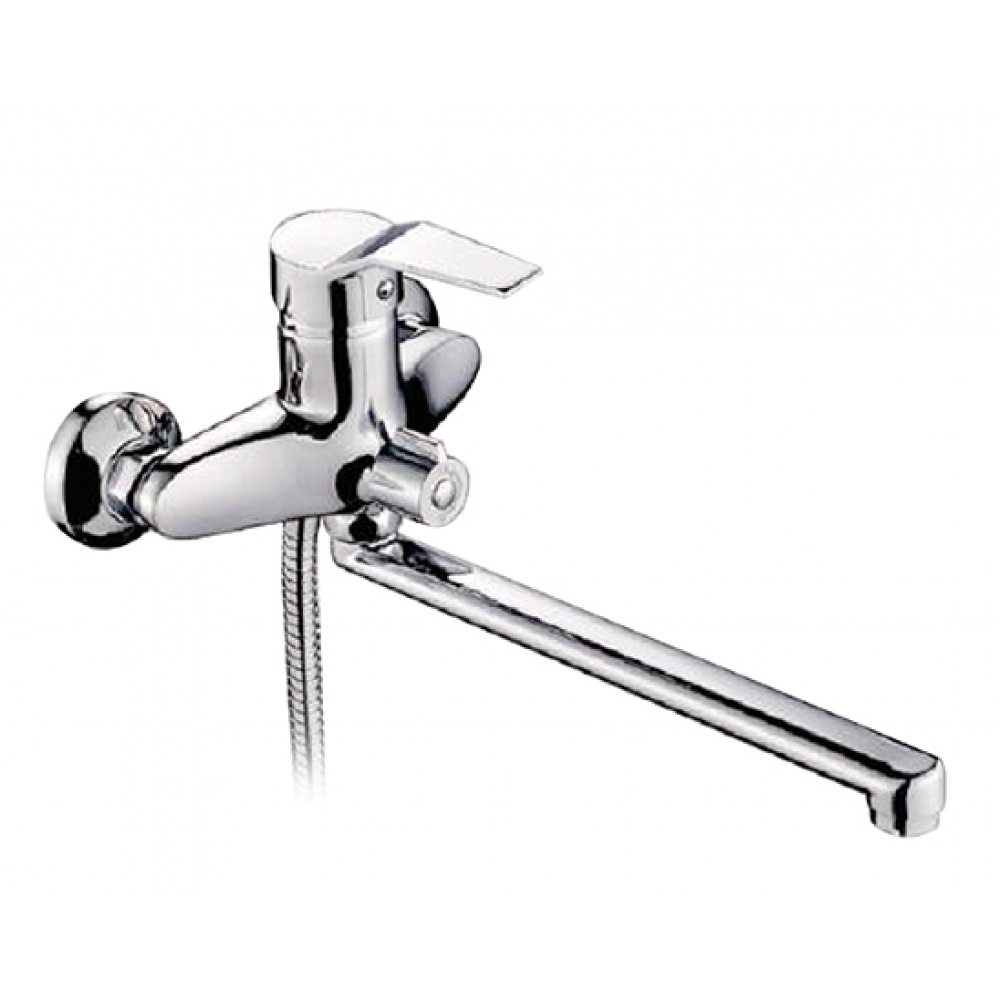 Смеситель для ванны поворотный дивертор латунь Ф40мм Frap F22063